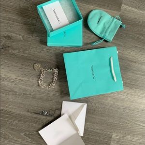 Tiffany and Co. Heart Tag Charm Bracelet